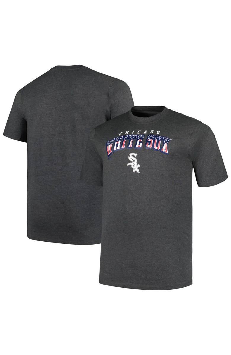 PROFILE Men's Profile Heather Charcoal Chicago White Sox Big & Tall American T-Shirt, Main, color, Heather Charcoal