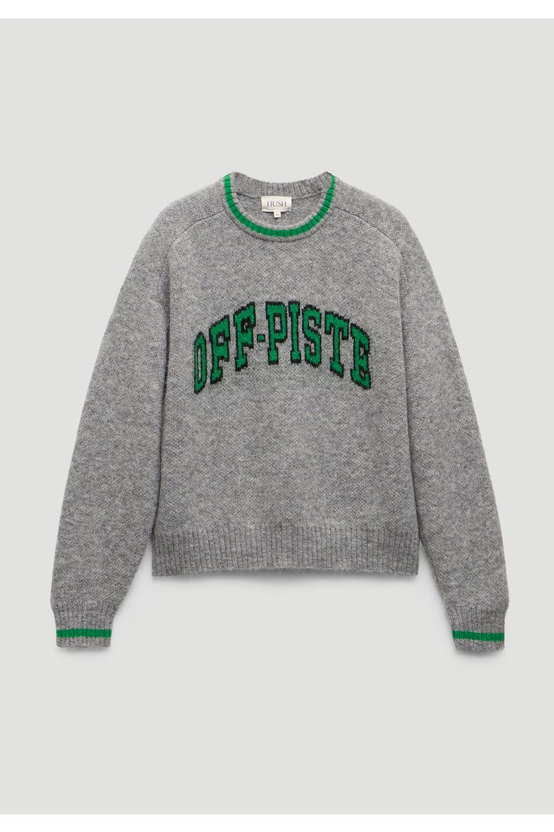 Ellis Wool Blend Off-Piste Motif Sweater, Alternate, color, Mid Grey Marl