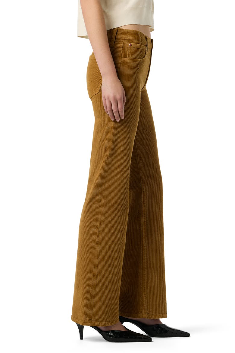 Rosalie High Waist Wide Leg Corduroy Jeans, Alternate, color, BROWN SUGAR