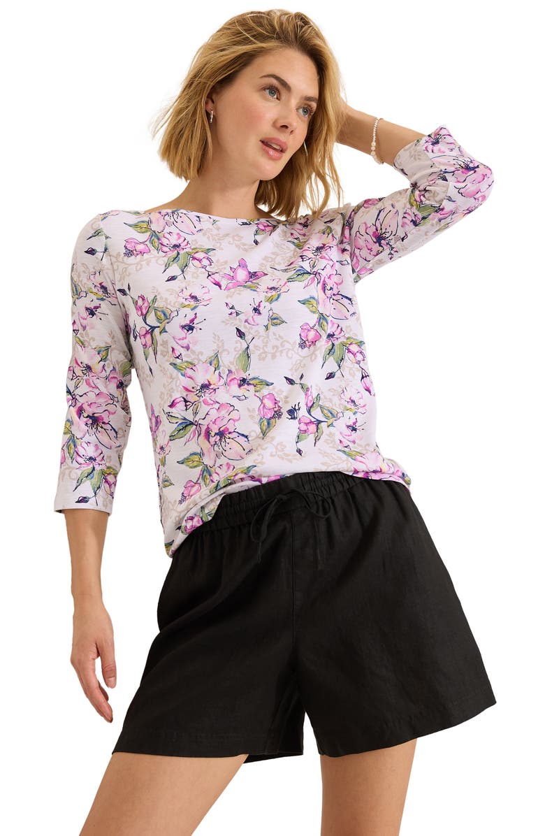 Tommy Bahama Ashby Isles Floral Gardens Cotton Rib T-Shirt, Alternate, color, 