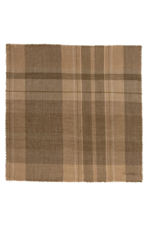 Lauren Ralplh Lauren Woven Plaid Square In Brown