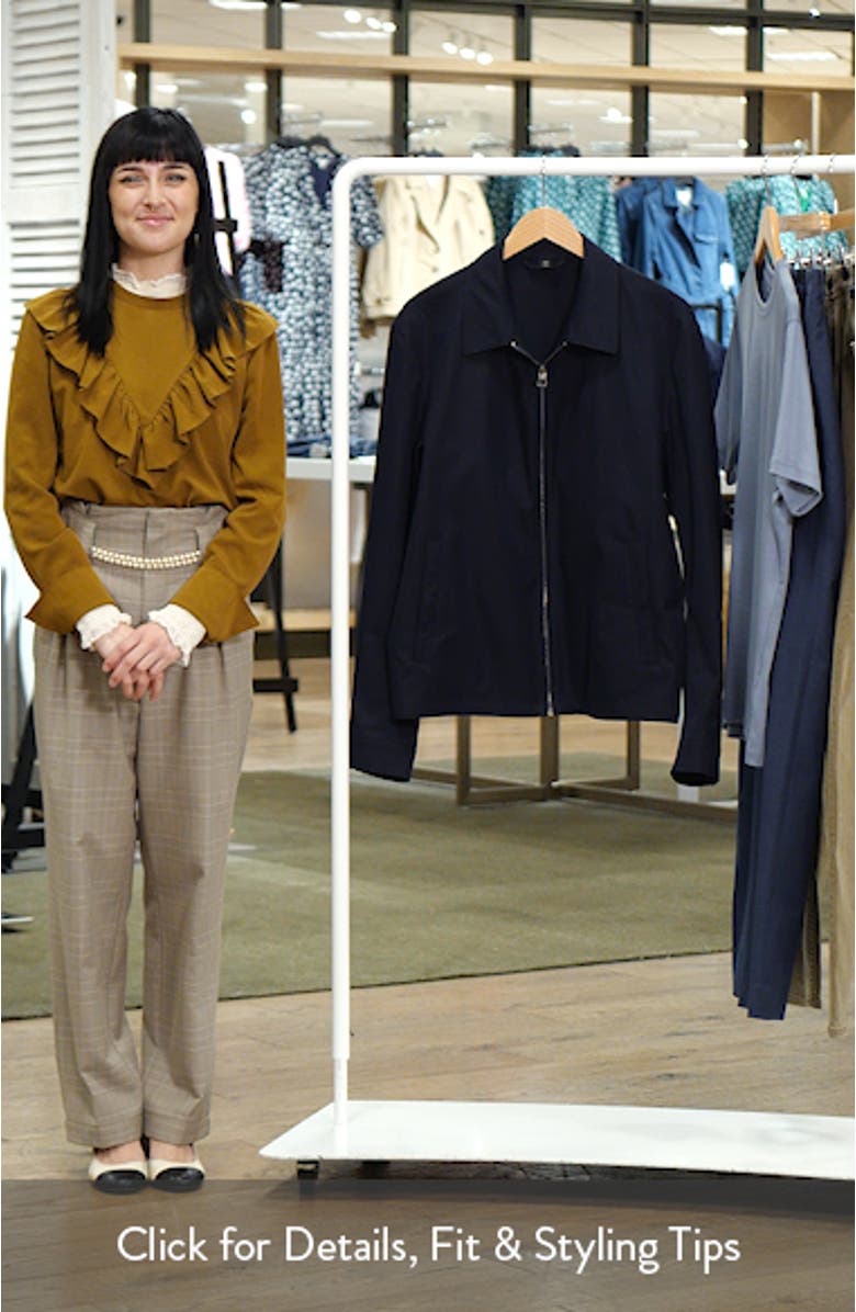 x BECKHAM Cotton Blend Zip Jacket, sales video thumbnail