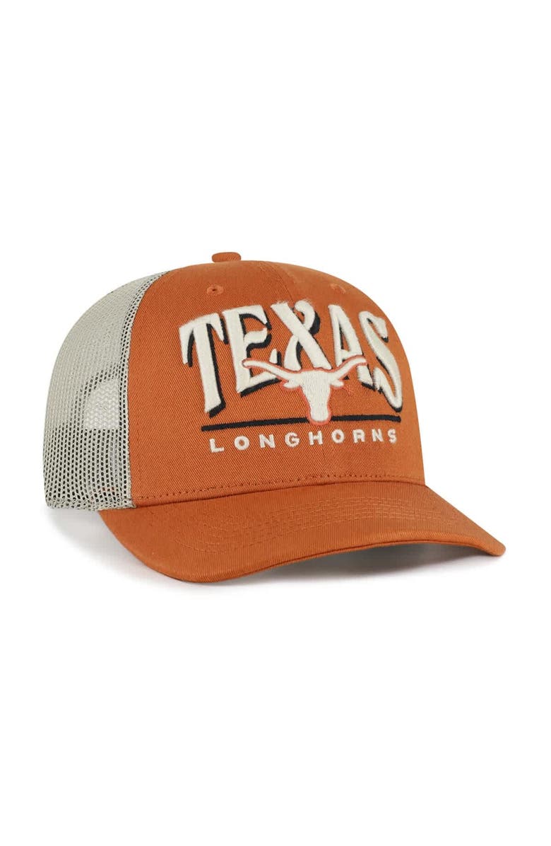 '47 Men's '47 Texas Orange Texas Longhorns Arid Adjustable Trucker Hat, Alternate, color, Burnt Orange