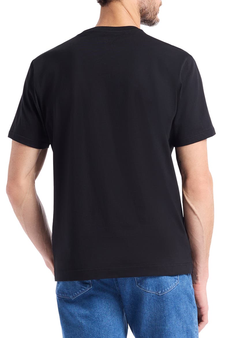 Floral Skull Graphic T-Shirt, Alternate, color, BLACK