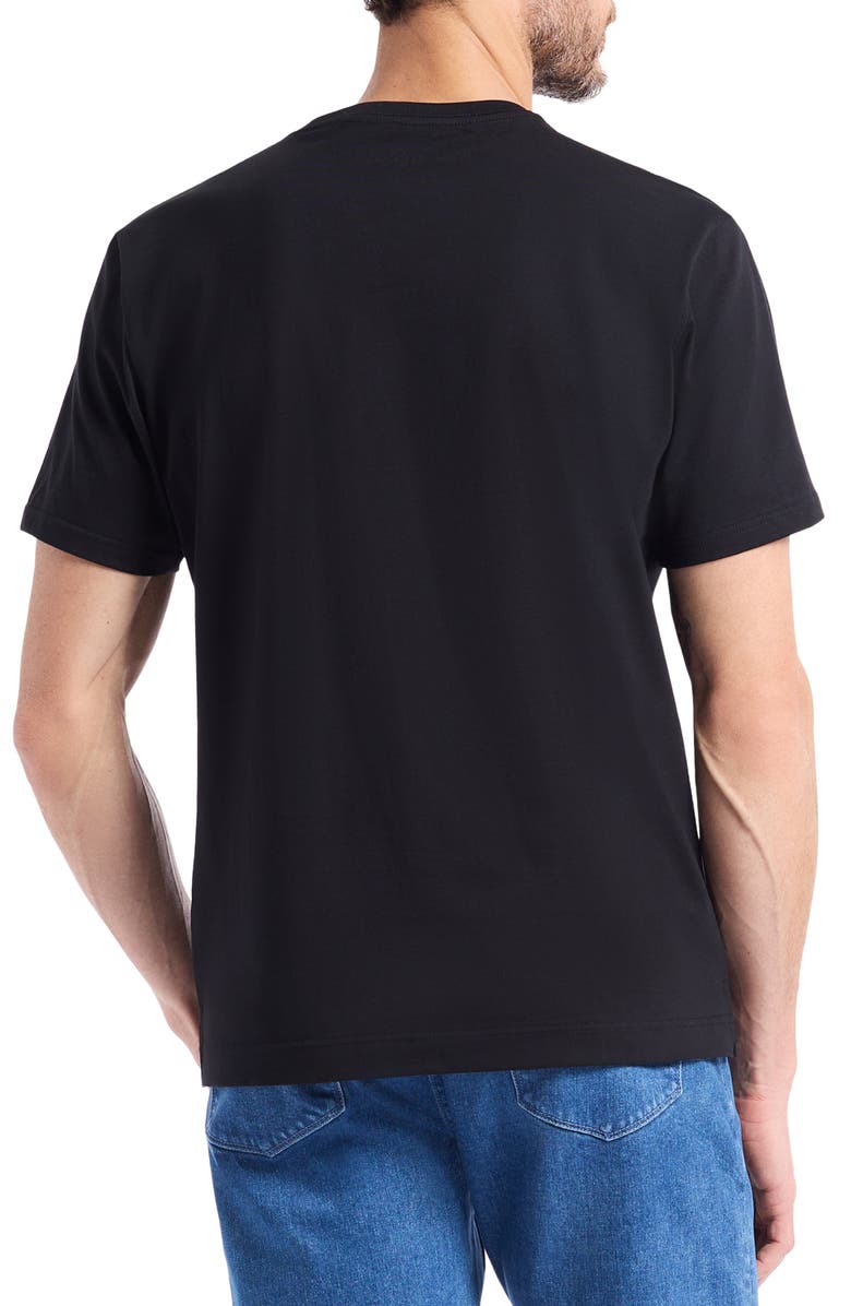 Robert Graham Floral Skull Graphic T-Shirt, Alternate, color, Black