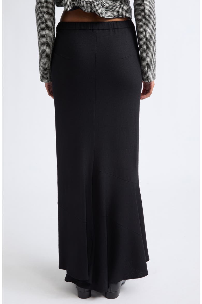 Wool Jersey Maxi Skirt, Alternate, color, BLACK