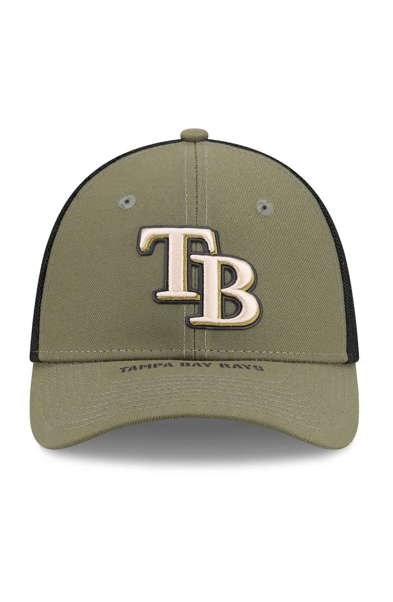New Era Men's New Era Olive Tampa Bay Rays 2026 Armed Forces Day 39THIRTY M-Crown Flex Hat, Alternate, color, Olive