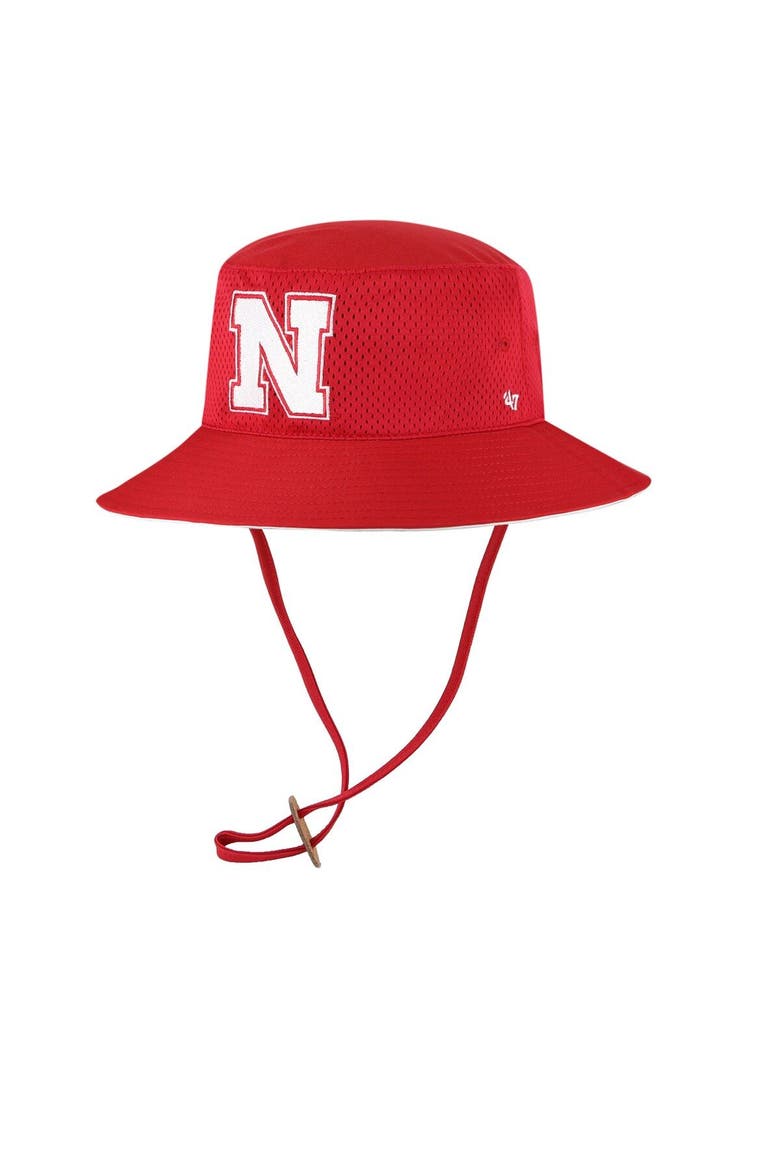 Men's '47  Scarlet Nebraska Huskers Panama Pail Bucket Hat, Main, color, Scarlet