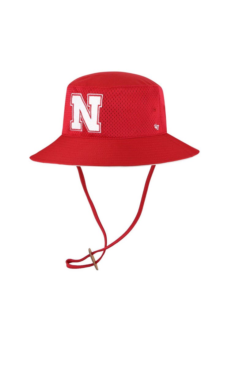 '47 Men's '47  Scarlet Nebraska Huskers Panama Pail Bucket Hat, Main, color, 