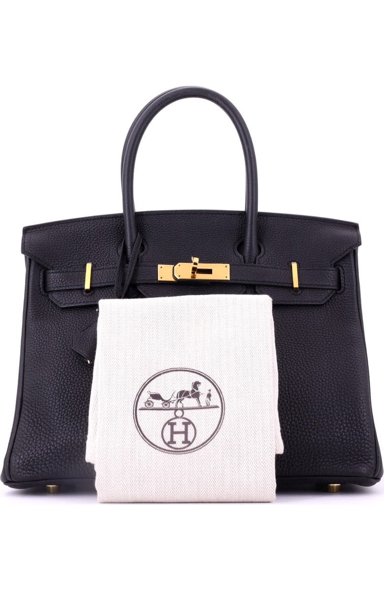 Pre-Owned Hermes Birkin Handbag Black Togo with Gold Hardware 30, Alternate, color, Noir
