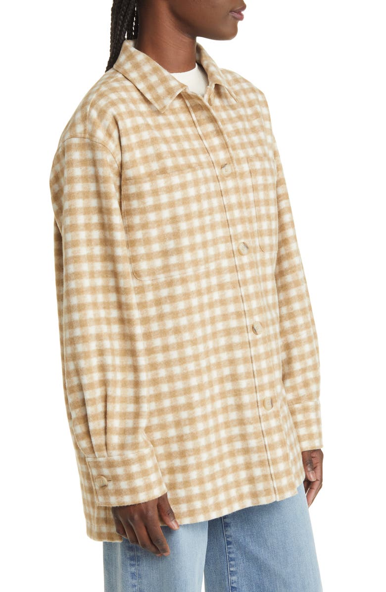 FRAME Gingham Oversize Shirt Jacket, Alternate, color,