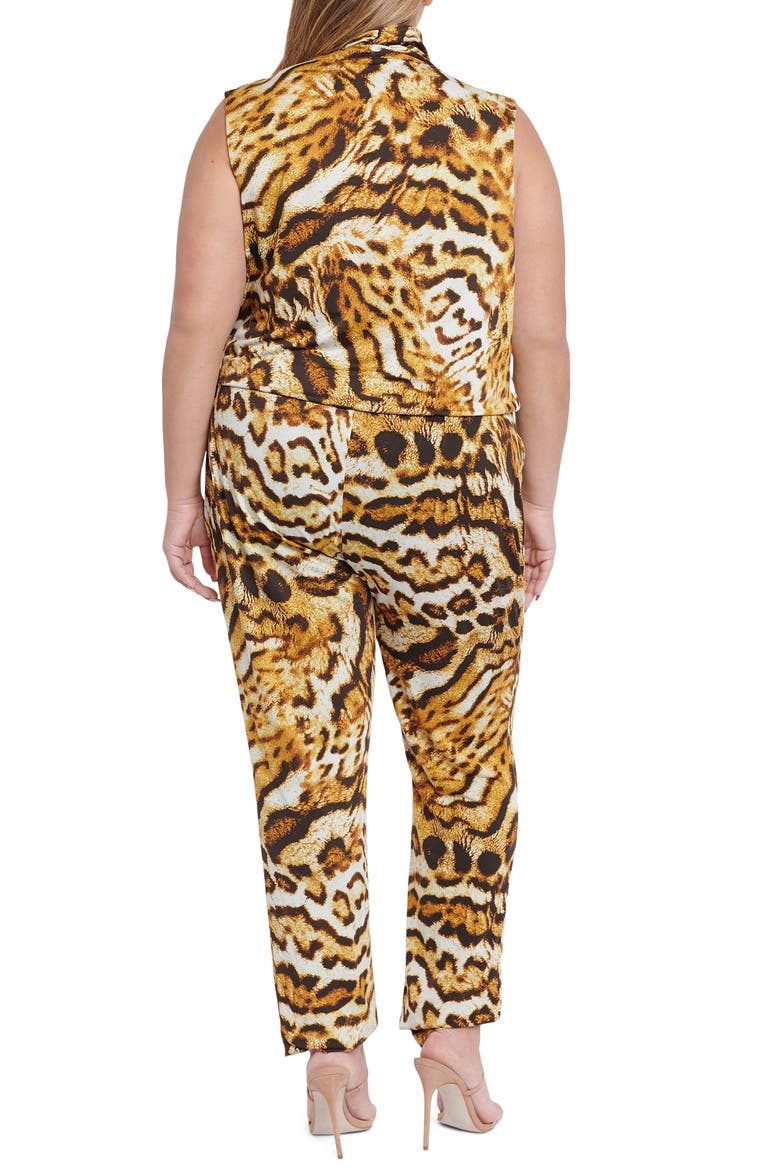Bailey Faux Wrap Jumpsuit, Alternate, color, LYNX