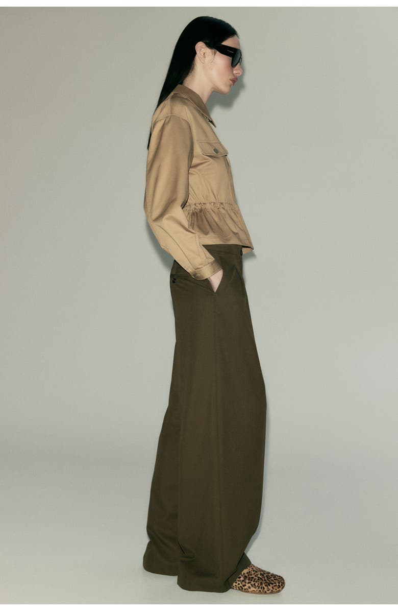 H&M Leather Loafers, Alternate, color, Beige/Faux Leopard