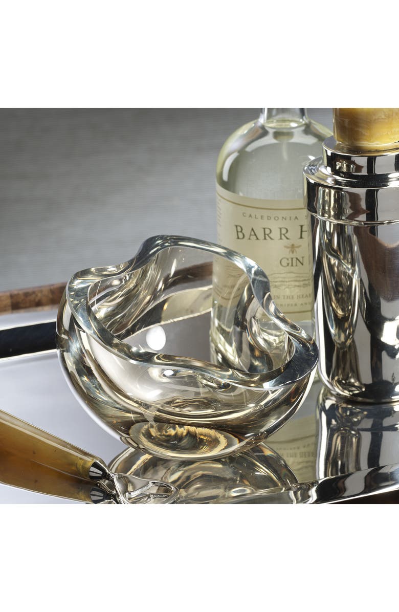 Zodax Viento Wave Glass Bowl, Alternate, color, Taupe