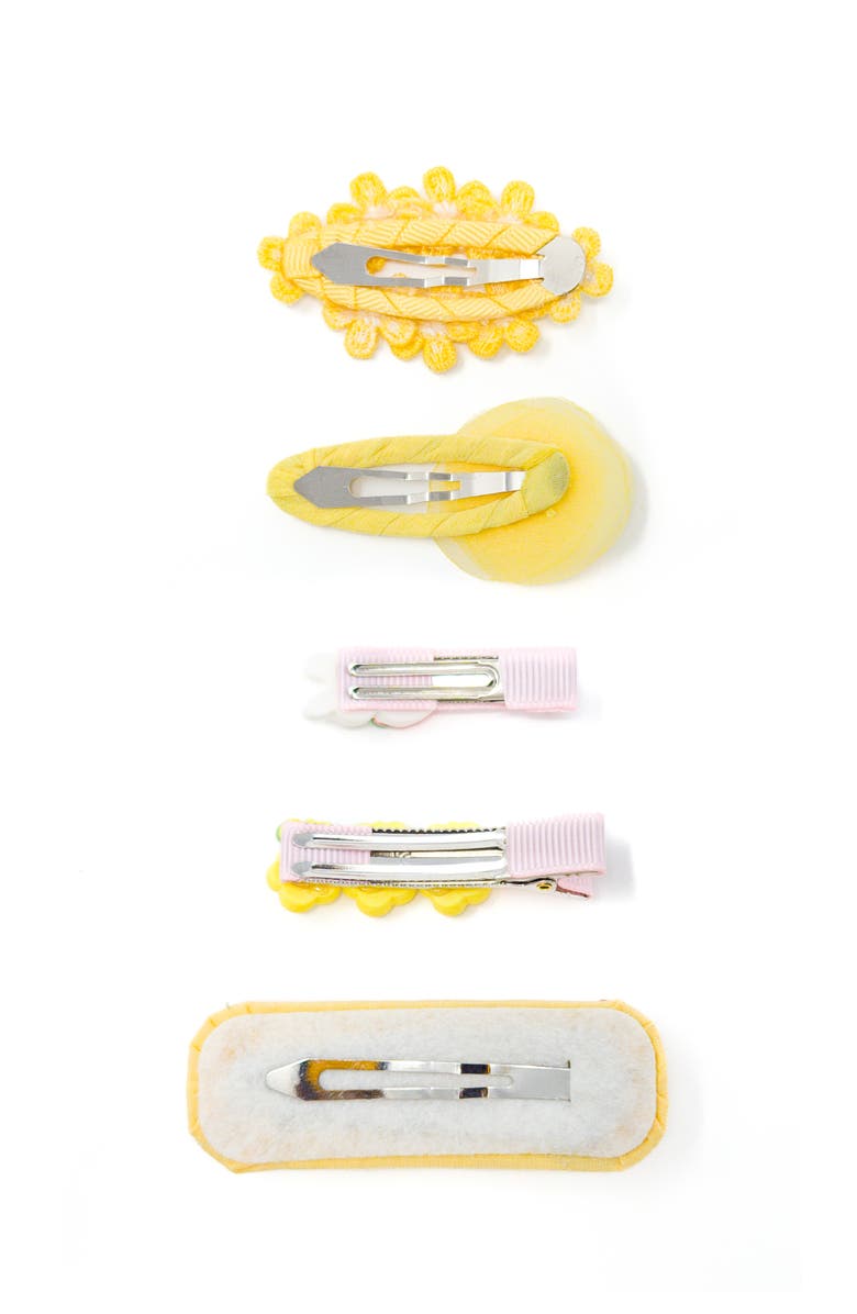 Puttisu Honey Blossom Garden Hair Clip Set of 5, Alternate, color, Yellow