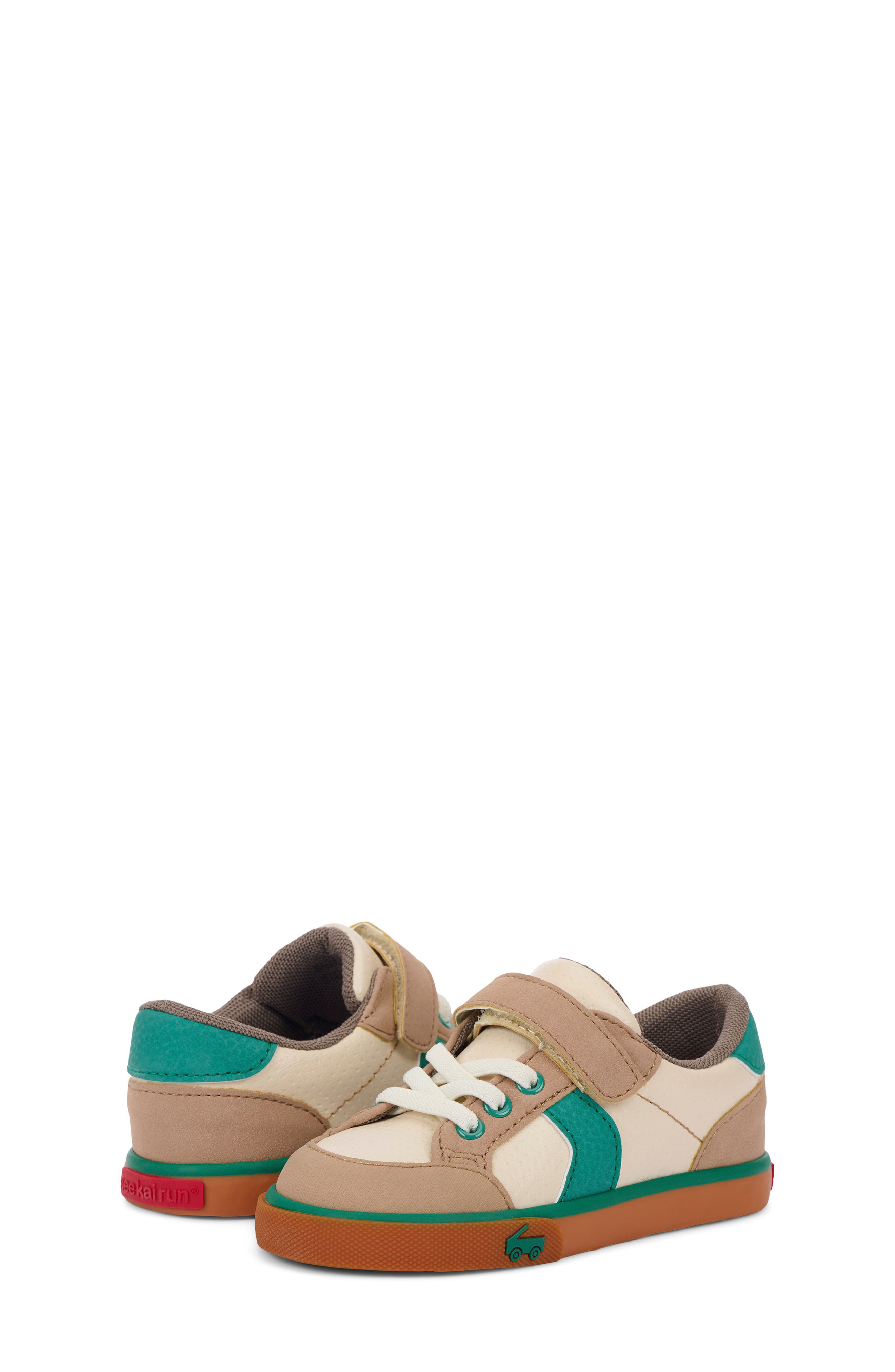 See Kai Run Kids' Connor Sneaker, Alternate, color, Beige/ Jungle Green