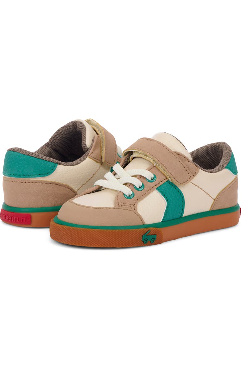See Kai Run Kids' Connor Sneaker, Alternate, color, Beige/ Jungle Green