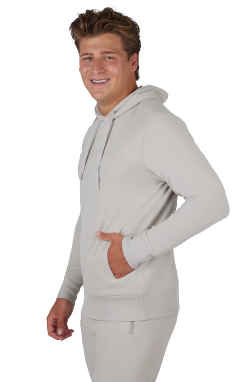 90 Degree By Reflex Ultra Mélange Fleece Hoodie In Satellite
