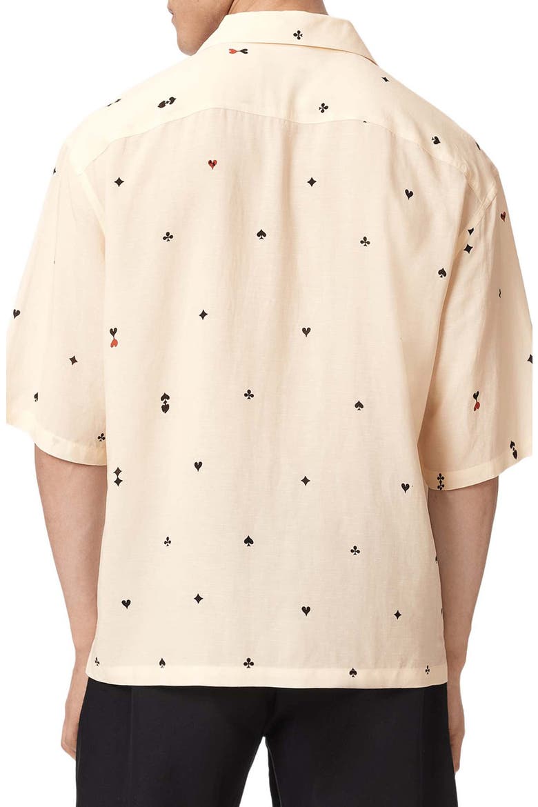 Cardsuit Camp Shirt, Alternate, color, ECRU
