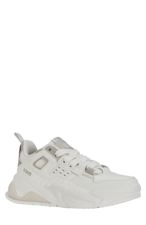 K-swiss Techna Trainer Hybrid Training Shoe In Sail Wht/taupe Gray