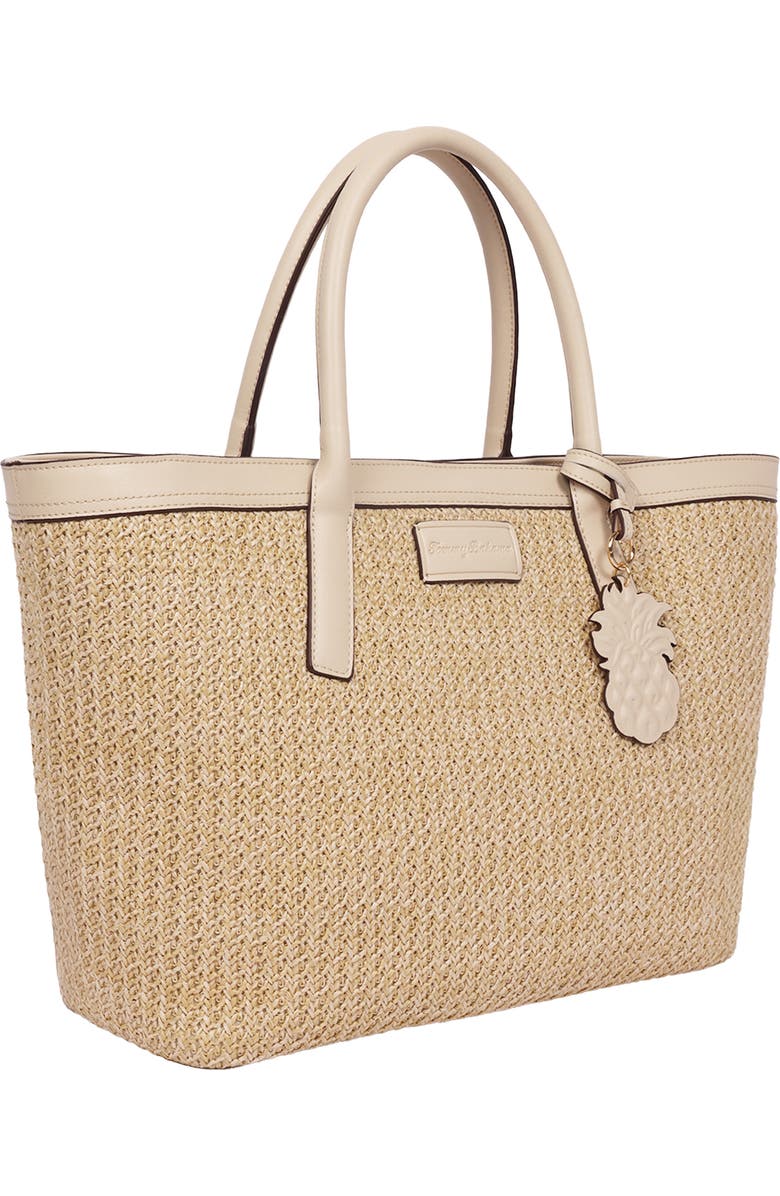 Tommy Bahama Raffia Large Tote Bag, Alternate, color, Tan