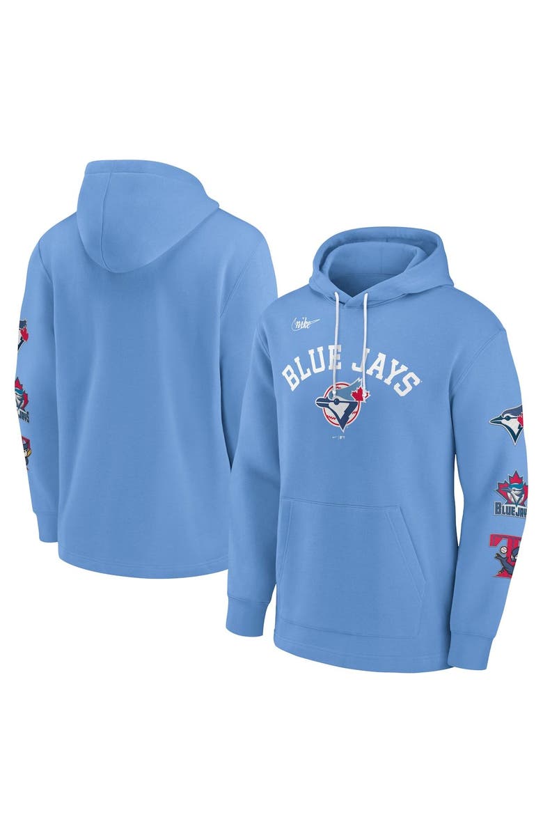 Nike Men's Nike Powder Blue Toronto Blue Jays Rewind Lefty Pullover Hoodie, Alternate, color, 