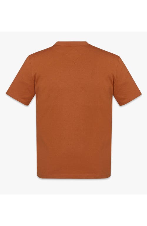 Mcm Laurel Logo Print T-shirt In Organic Cotton In Cognac
