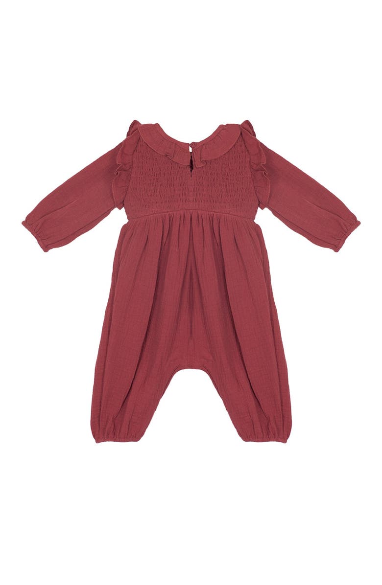 Mabel + Honey Autumn Romper, Alternate, color, Red