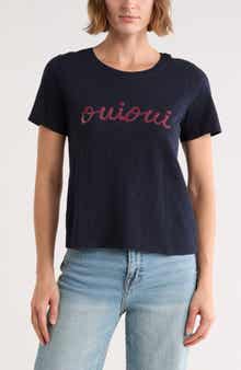 Cinq à Sept Script Oui Oui T-Shirt