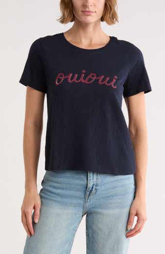 Cinq à Sept Script Oui Oui T-Shirt