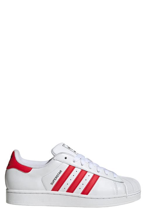 Adidas Originals Adidas Gender Inclusive Superstar Ii Sneaker In White/better Scarlet/black