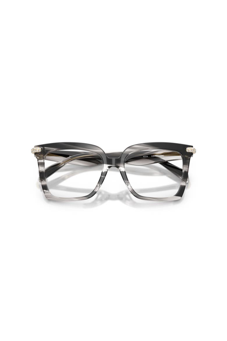 53mm Square optical glasses, Alternate, color, Black