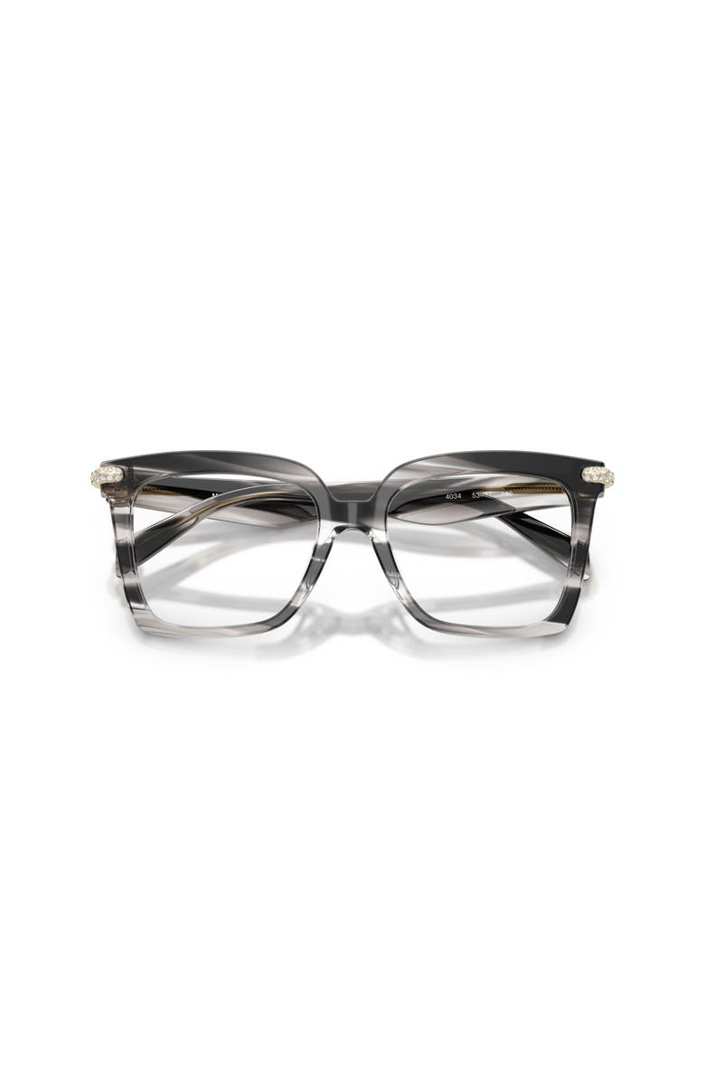 Michael Kors 53mm Square optical glasses, Alternate, color, Black