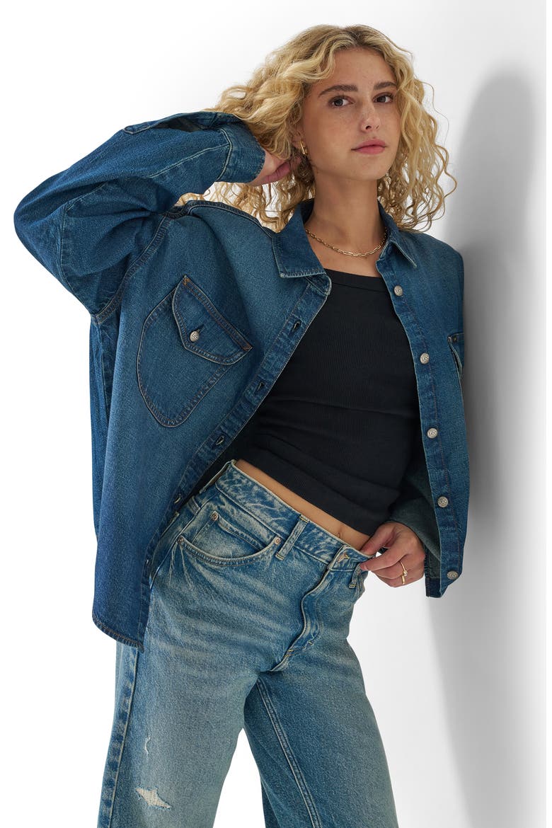 Swing Back Denim Shirt, Alternate, color, NIGHT ADVENTURE
