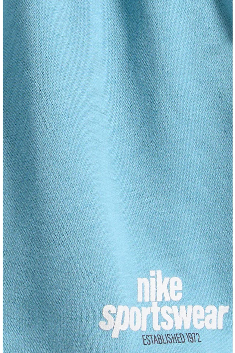 Kids' Sportswear Club Big Kids' French-Terry Shorts, Alternate, color, DENIM TURQUOISE/ PHOTON DUST