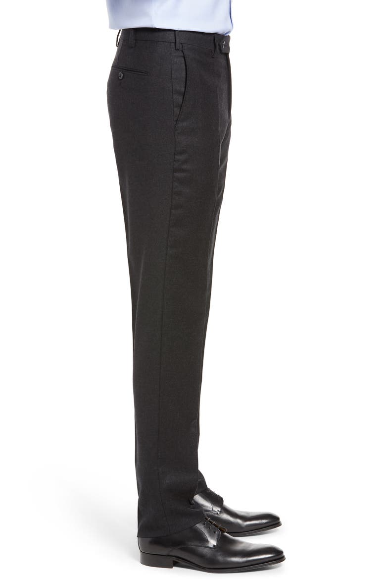 Parker Flannel Trousers, Alternate, color, DARK GREY