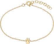 Zoe Lev Tiny Paw Chain Bracelet