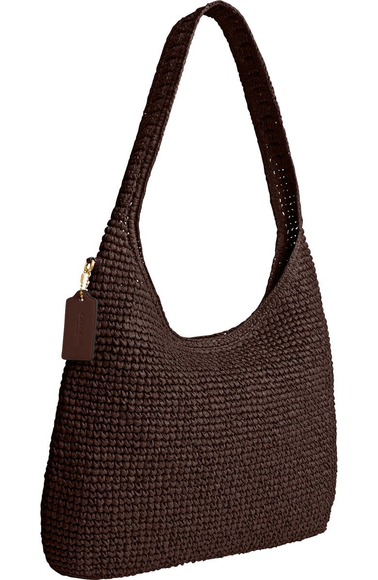 COACH Brooklyn 34 Refined Weave Shoulder Bag, Alternate, color, Maple