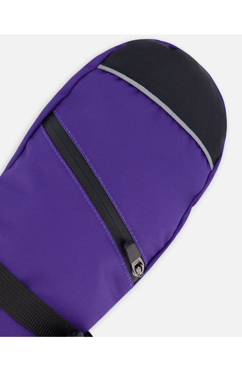 Deux par Deux Girl Winter Mittens Teknik, Alternate, color, Dark Purple