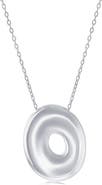 SIMONA Bubble Initial Pendant Necklace