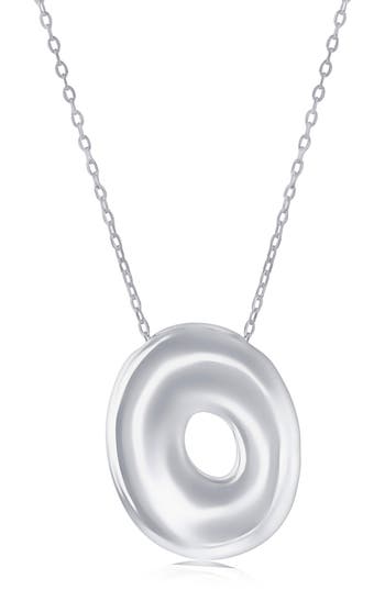 Simona Bubble Initial Pendant Necklace