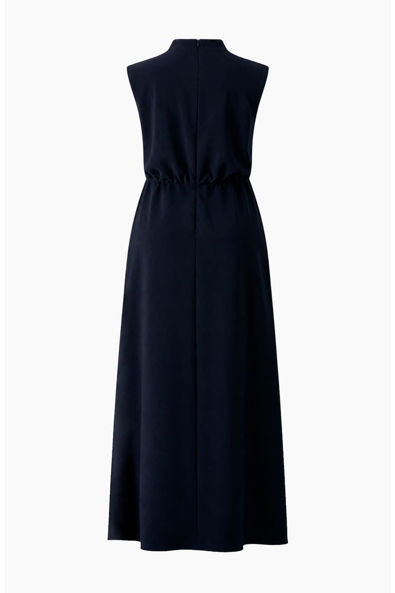 High-Neck Sleeveless Long Dress with Side Slit, Alternate, color, Navy Blue