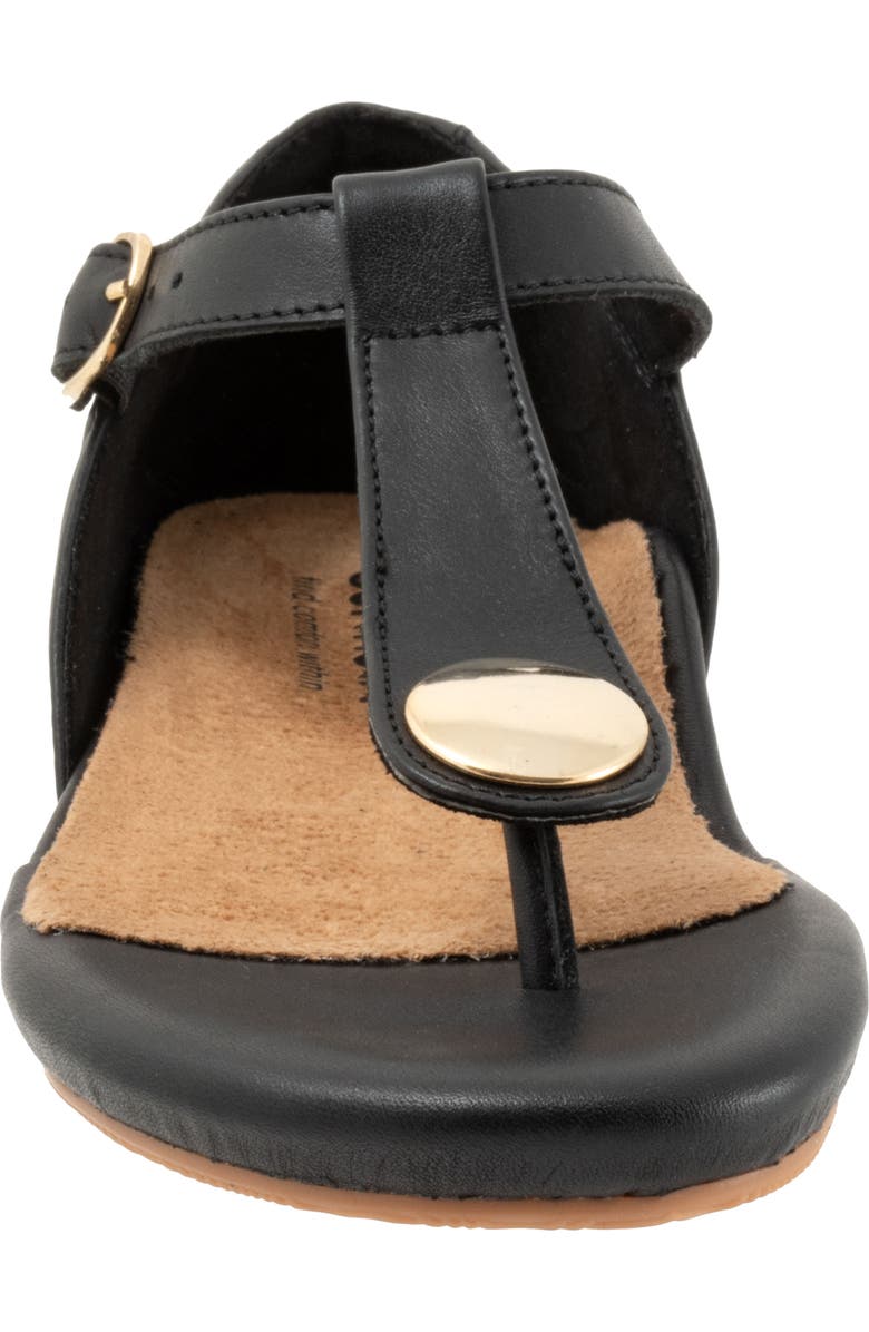 SoftWalk<sup>®</sup> Ankle Strap Sandal, Alternate, color, Black