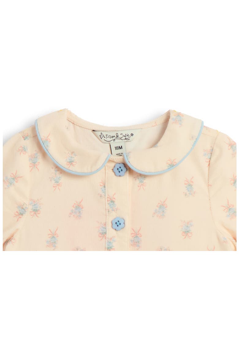 Audrey Floral Corduroy Dress & Bloomers, Alternate, color, CREAM
