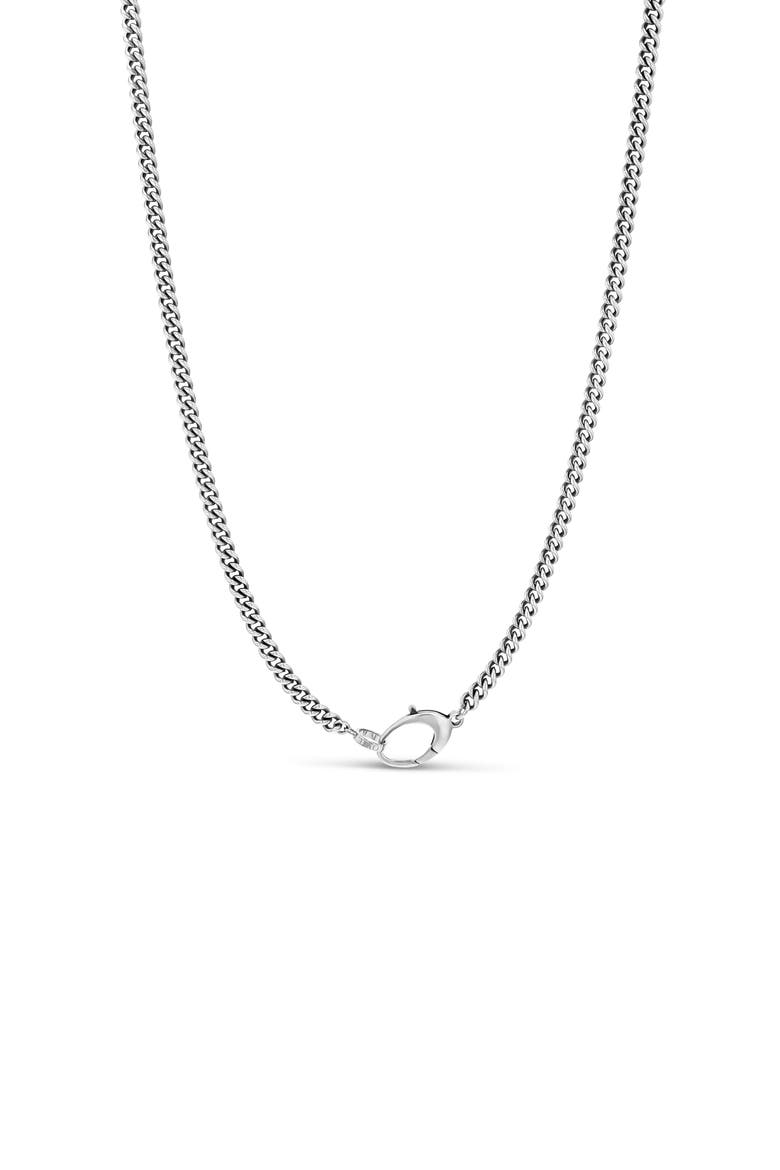 Mr Lowe Curb Chain Necklace, Main, color, Sterling Silver