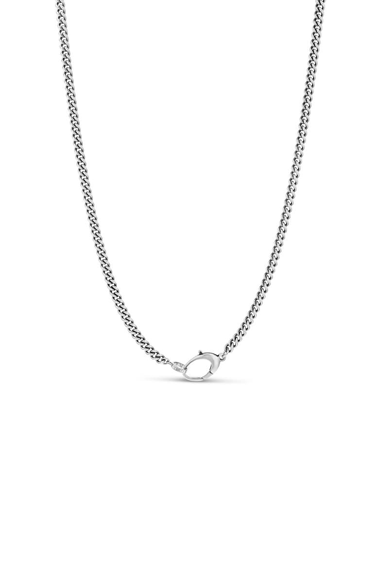 Mr Lowe by Sheryl Lowe Mr Lowe Curb Chain Necklace, Main, color, Sterling Silver