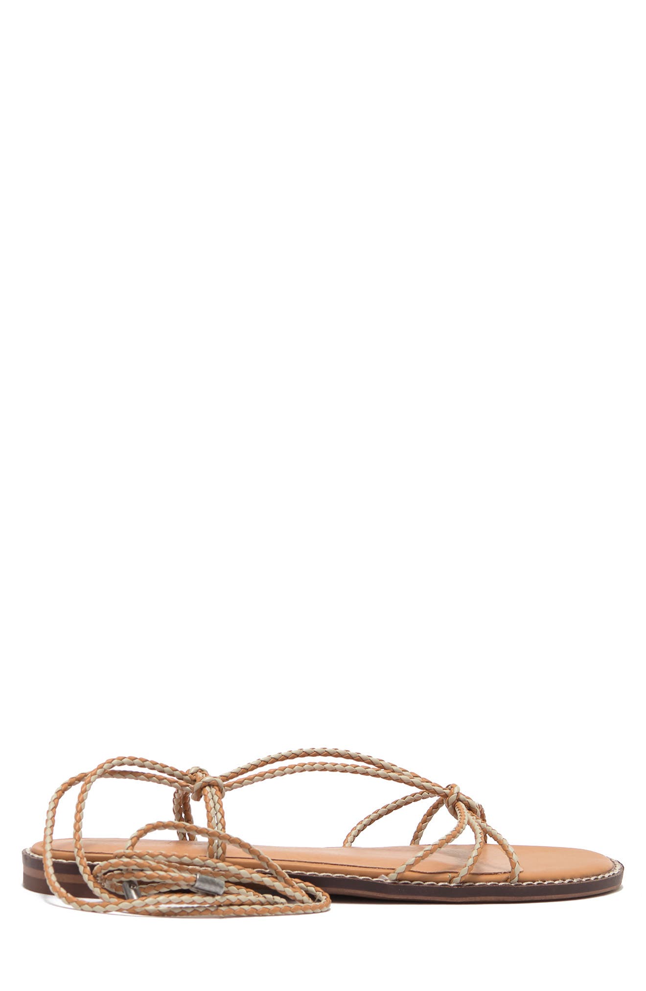 Madewell Braided Lace-up Sandal, Alternate, color, 