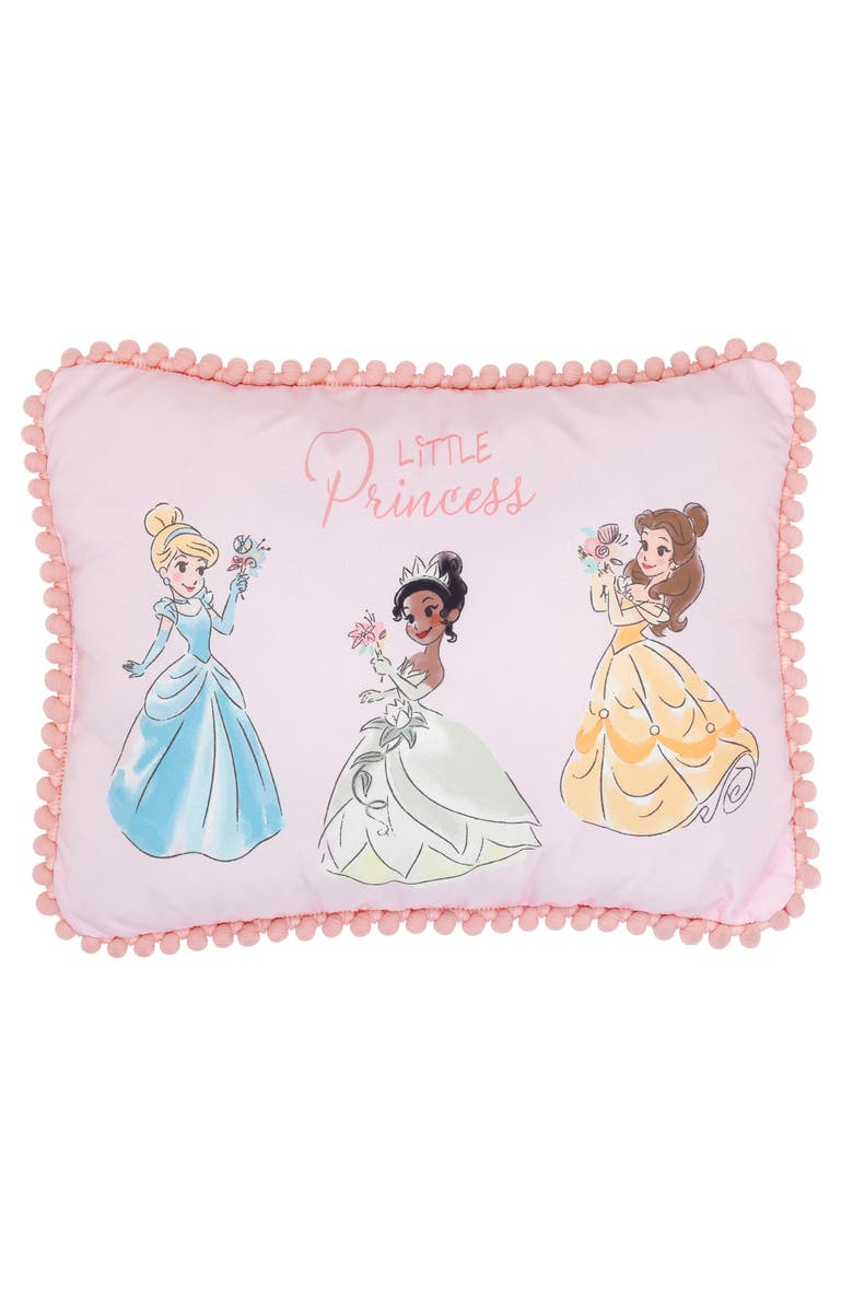 Lambs & Ivy Disney Princesses Decorative Baby/Nursery Throw Pillow, Main, color, Pink