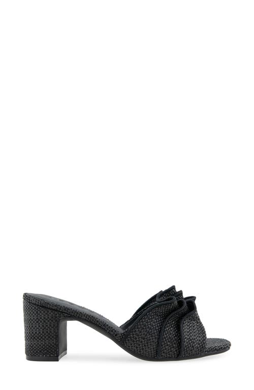 Aerosoles Gabrielle Ruffe Slide Sandal In Black