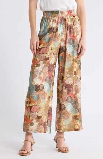 PATRIZIA LUCA Abstract Print Pull-On Pants